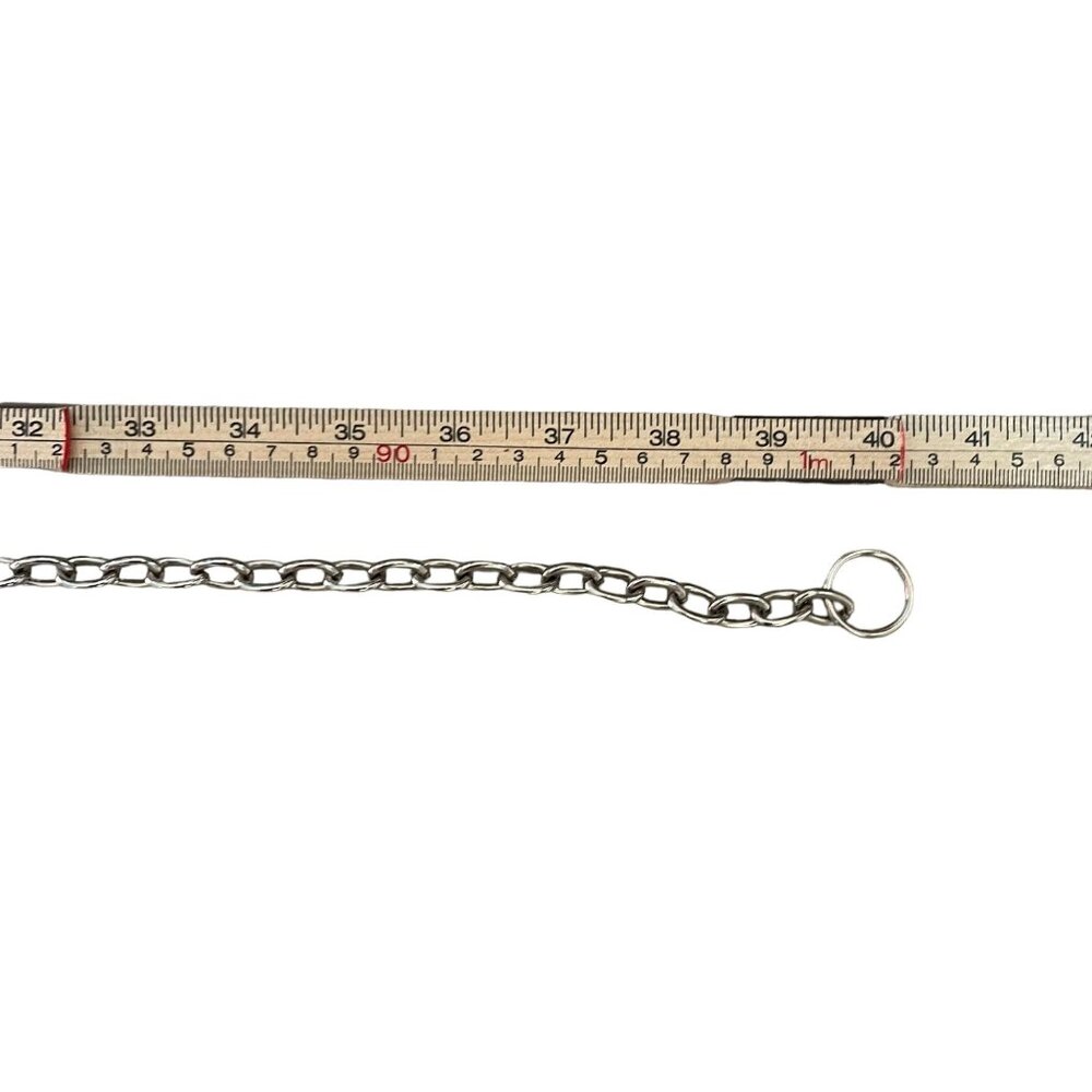 Vintage Silver & Black faux Stone Adjustable Belt 40" Length Intricate Design - Picture 5 of 6